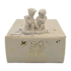 Vtg Snowbabies Dept. 56 This Will Cheer You Up Pewter Miniatures 7639-2 U311